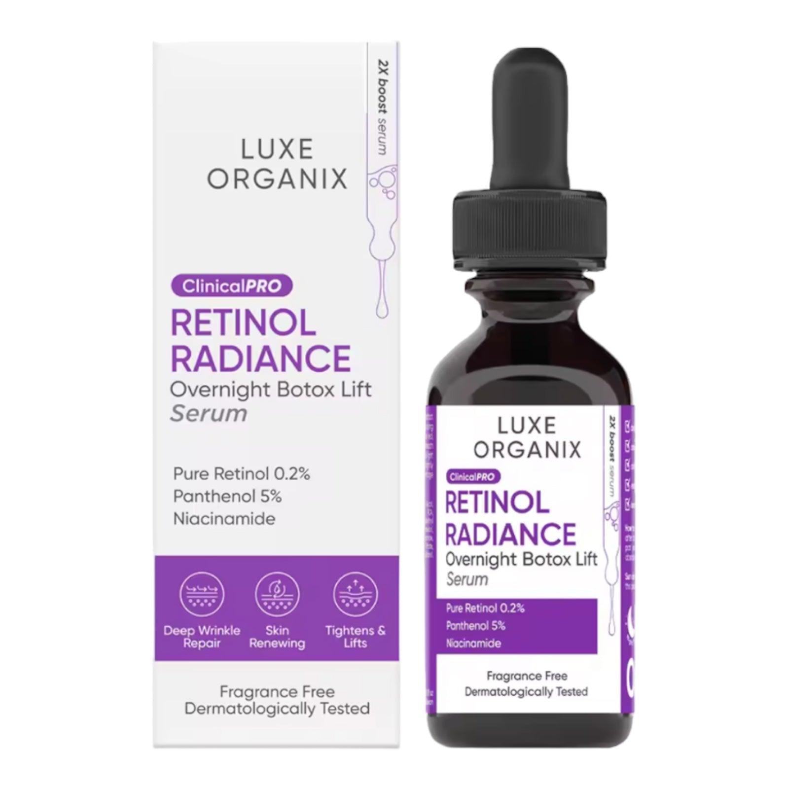 Luxe Organix Clinical Pro Retinol Radiance Serum 30ml - Astrid & Rose