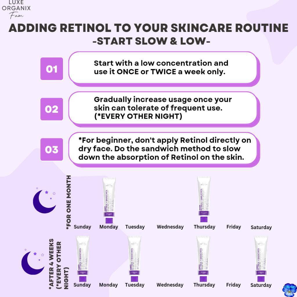Luxe Organix Retinol + Bakuchiol Overnight Glow Gentle Treatment Cream - Astrid & Rose