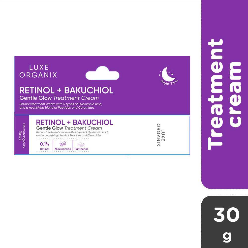 Luxe Organix Retinol + Bakuchiol Overnight Glow Gentle Treatment Cream - Astrid & Rose