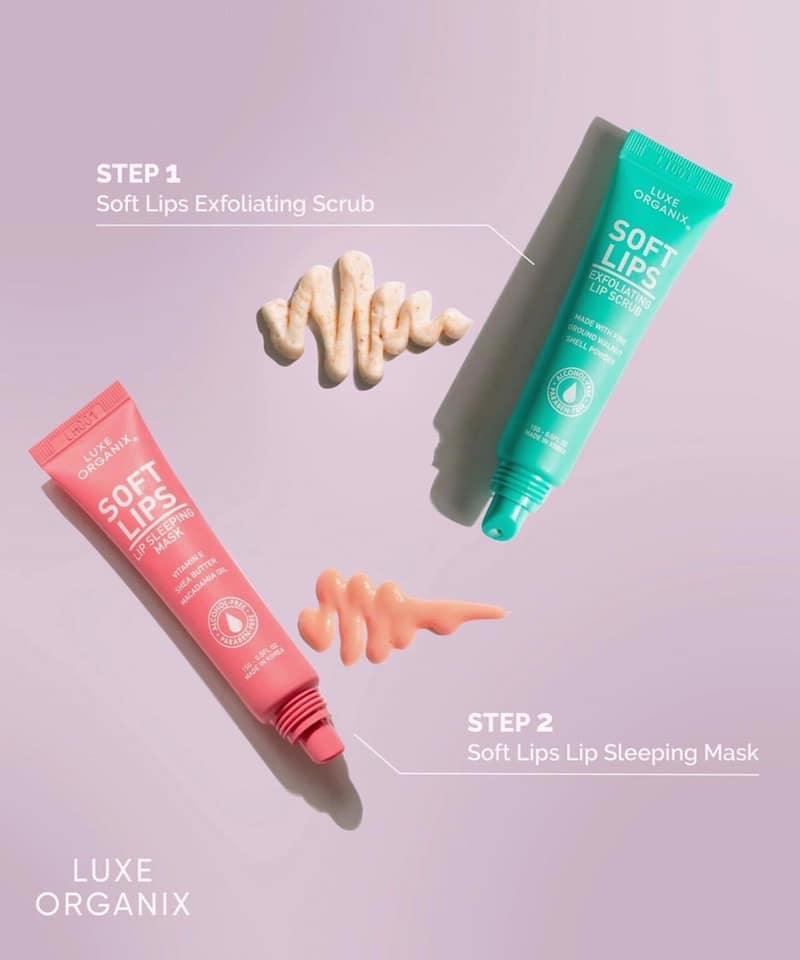 Luxe Organix Soft Lips Lip Exfoliating Scrub 15g (PREORDER) - Astrid & Rose