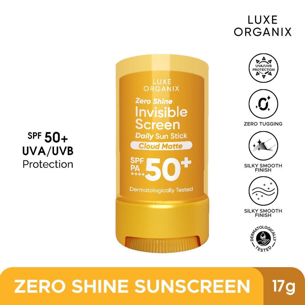 Luxe Organix Zero Shine Invisible Screen Daily Sun Stick SPF 50 - Astrid & Rose