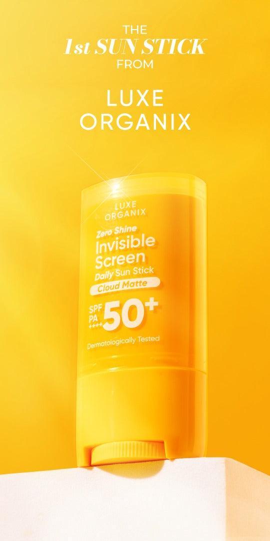 Luxe Organix Zero Shine Invisible Screen Daily Sun Stick SPF 50 ...