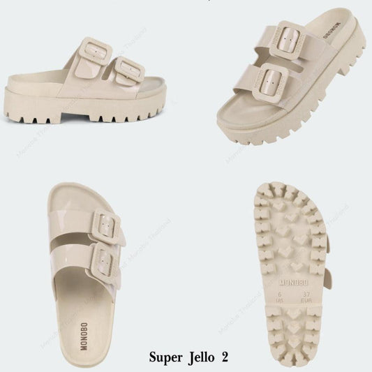 Monobo Super Jello 2 Sandals in Cream - Astrid & Rose