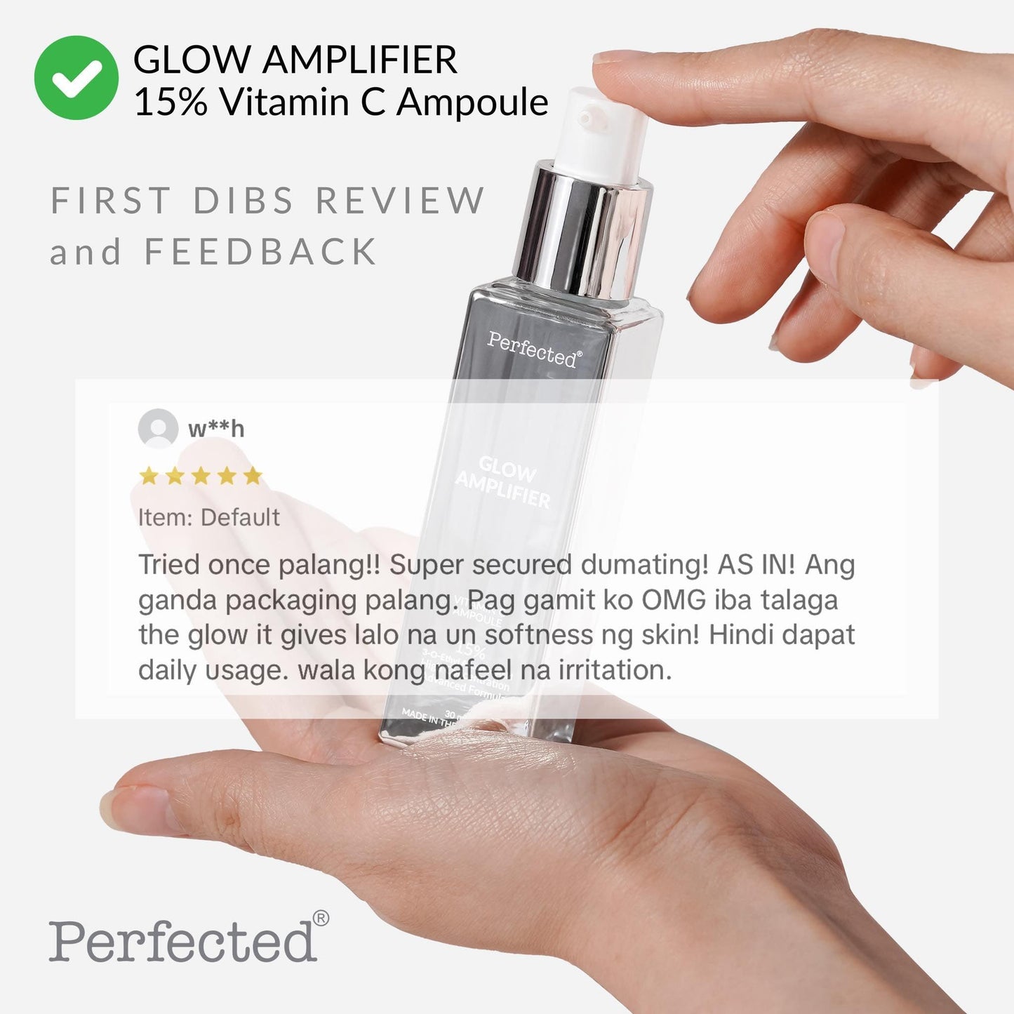Perfected Glow Amplifier 15% Vitamin C Ampoule - Astrid & Rose