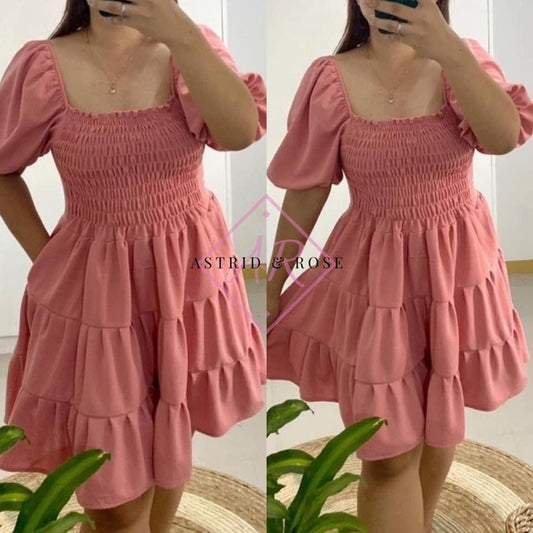 Plus Size - Emily Dress in Pink (PREORDER) - Astrid & Rose