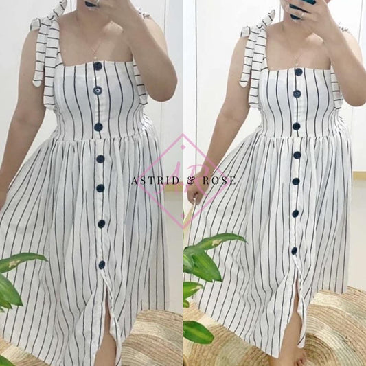 Plus Size - Isla Dress in White (PREORDER) - Astrid & Rose