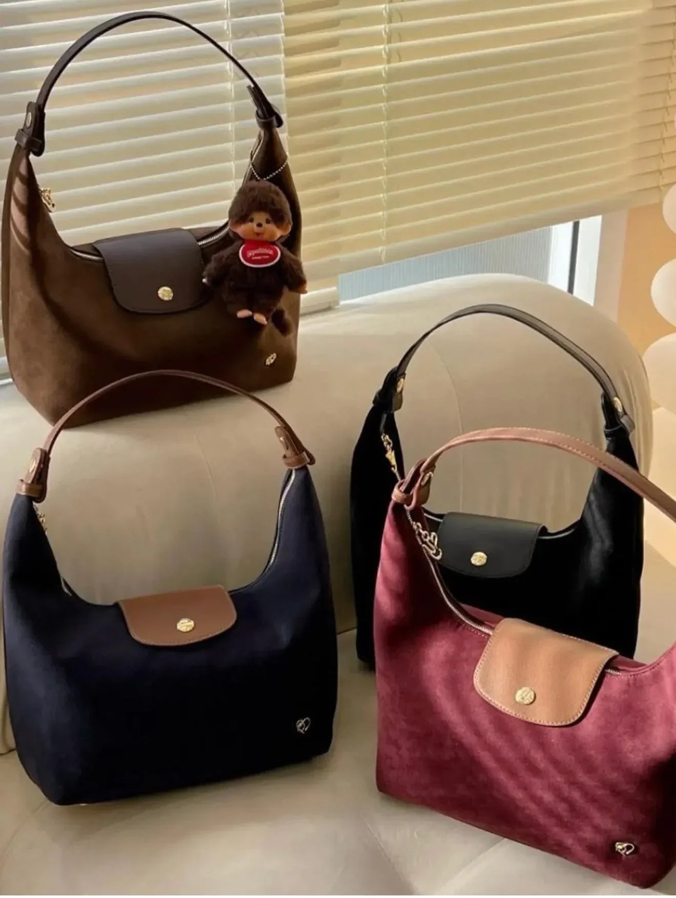 Pony Moya Large Suede Bag