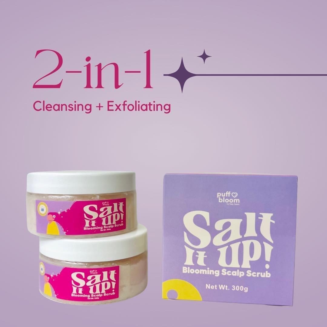 Puff and Bloom Salt It Up Blooming Scalp Scrub - Astrid & Rose