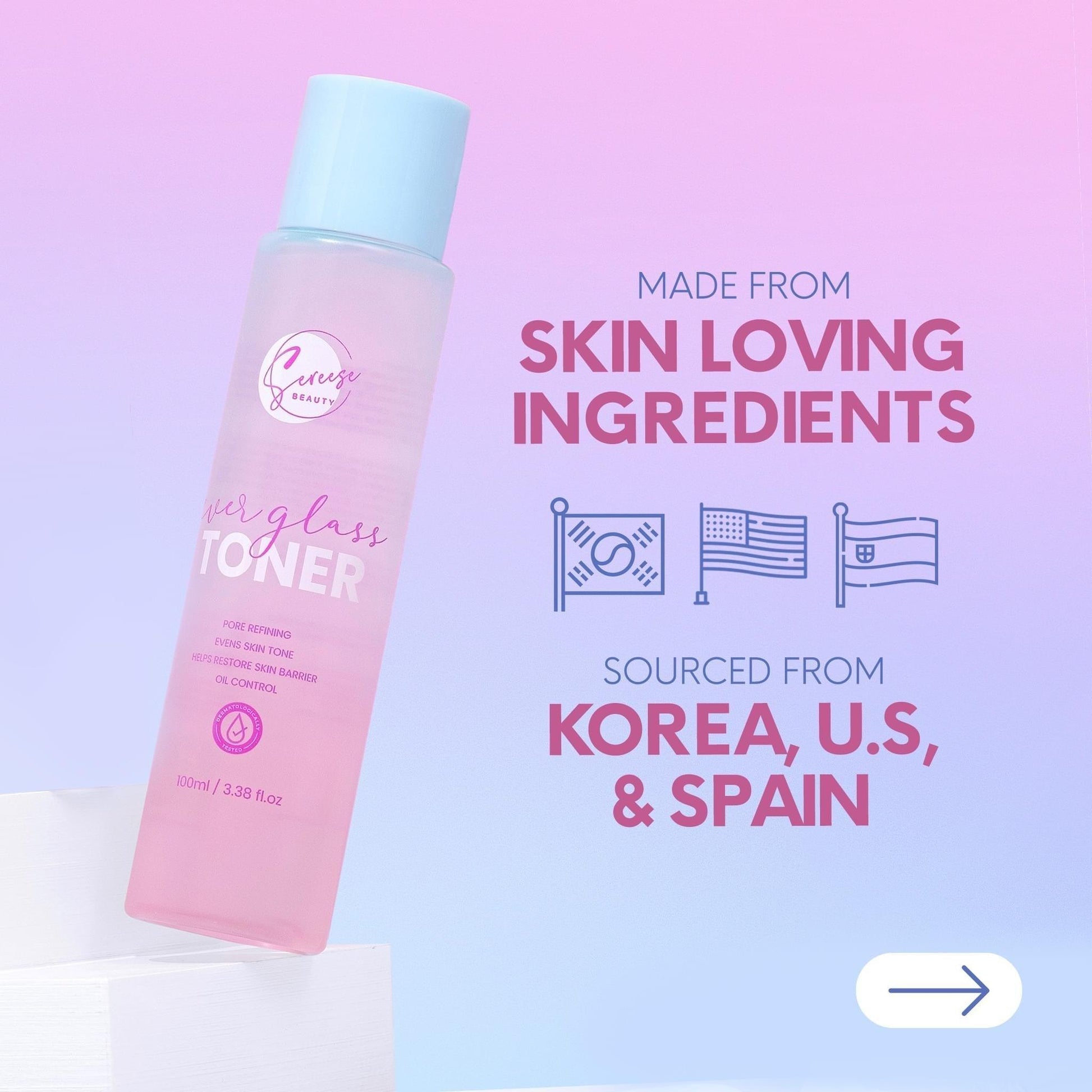 Sereese Beauty Ever Glass Toner (PREORDER) - Astrid & Rose