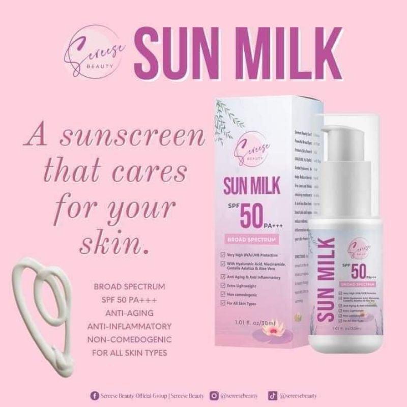 Sereese Beauty Sun Milk SPF50 - Astrid & Rose