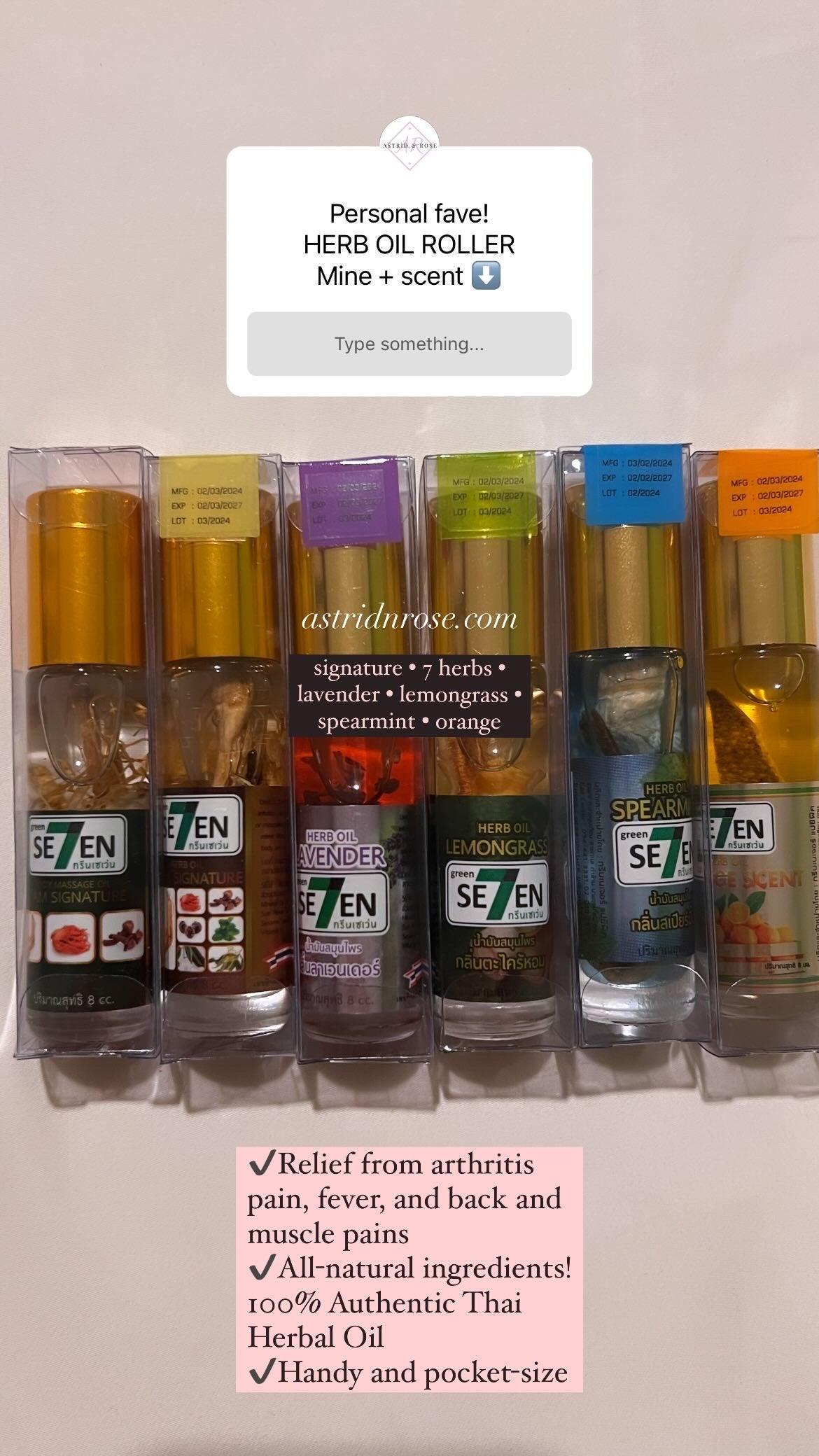 Seven Herbal Oil Roller - Astrid & Rose