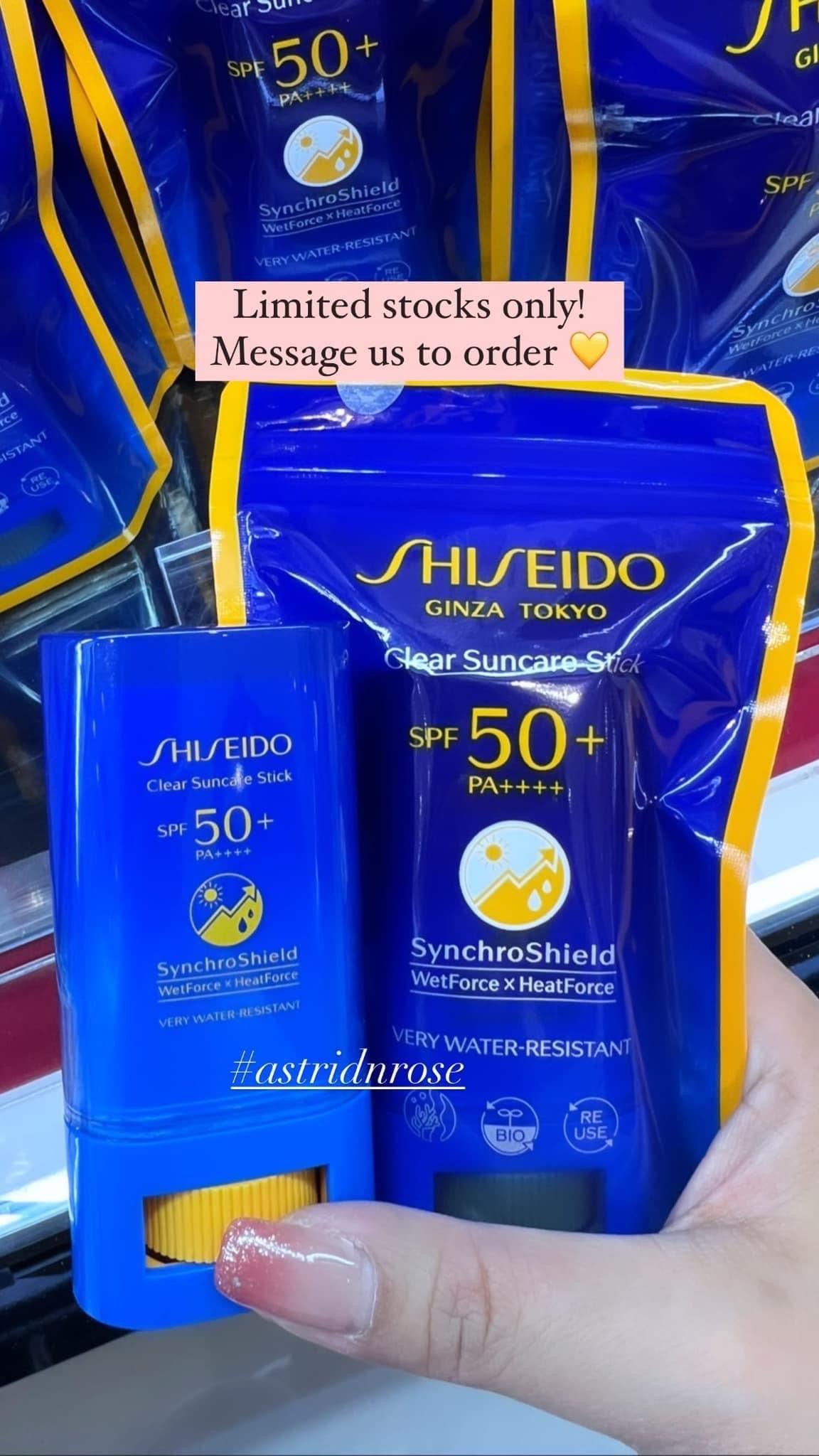 Shiseido Clear Sunscreen Stick SPF 50+ - Astrid & Rose