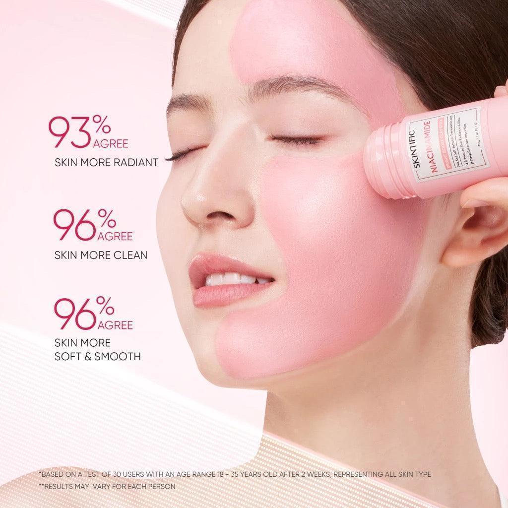 Skintific Niacinamide Bright Boost Clay Mask Stick 40g - Astrid & Rose