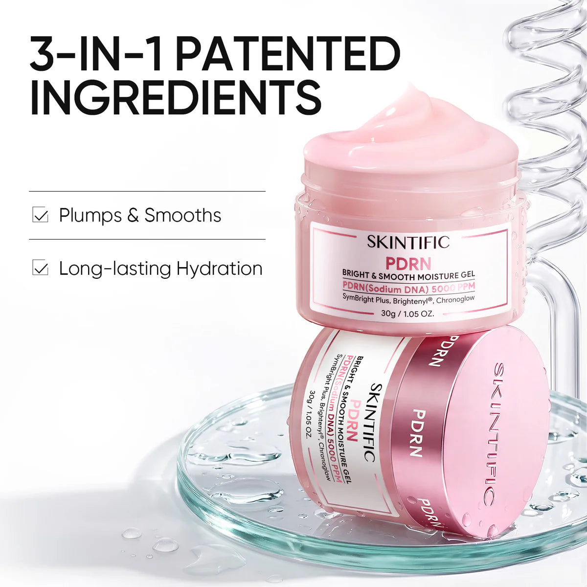 Skintific PDRN Bright & Smooth Moisture Gel Cream Moisturizer