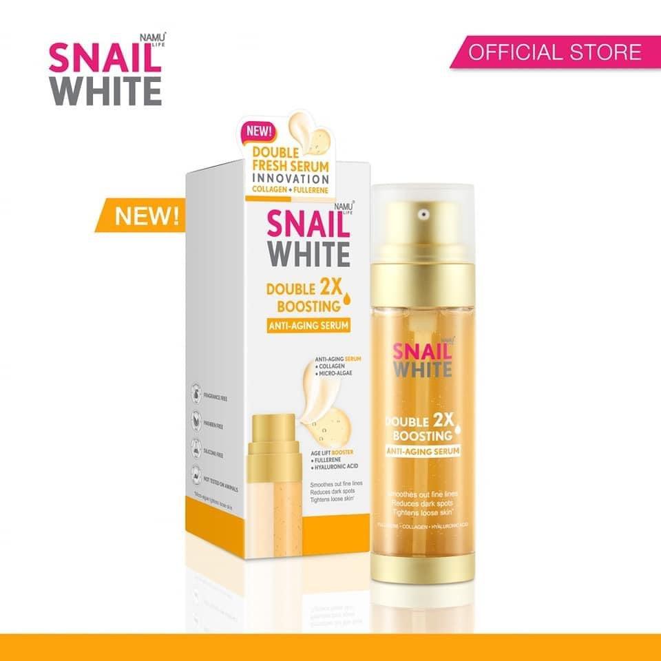 Snail White Double Boosting Anti-Aging Serum 40ml+40ml - Astrid & Rose