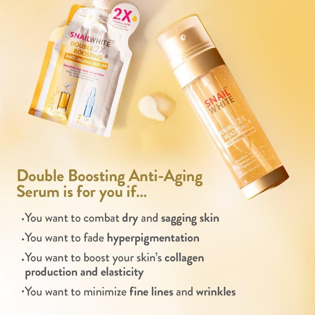Snail White Double Boosting Anti-Aging Serum 40ml+40ml - Astrid & Rose