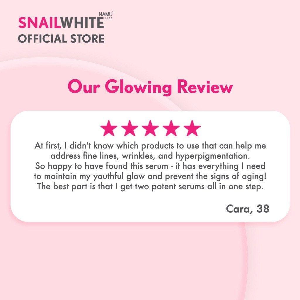 Snail White Double Boosting Anti-Aging Serum 40ml+40ml - Astrid & Rose