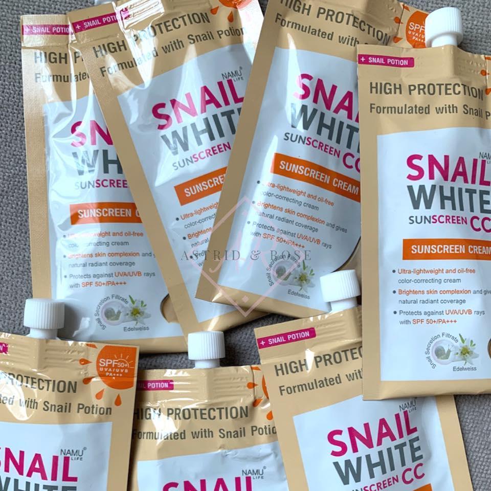 Snail White Sunscreen CC Cream 6ml - Astrid & Rose
