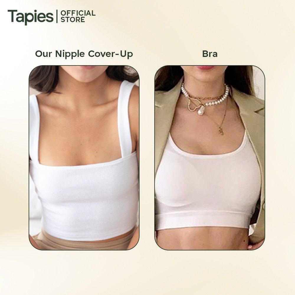 Tapies Triangle Cover Ups in Milk [Seamless, Opaque, Silicone Nipple Cover]  – Astrid & Rose