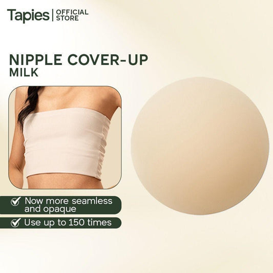 Tapies Nipple Cover Ups in Milk [Seamless, Opaque, Silicone Nipple Cover] - Astrid & Rose