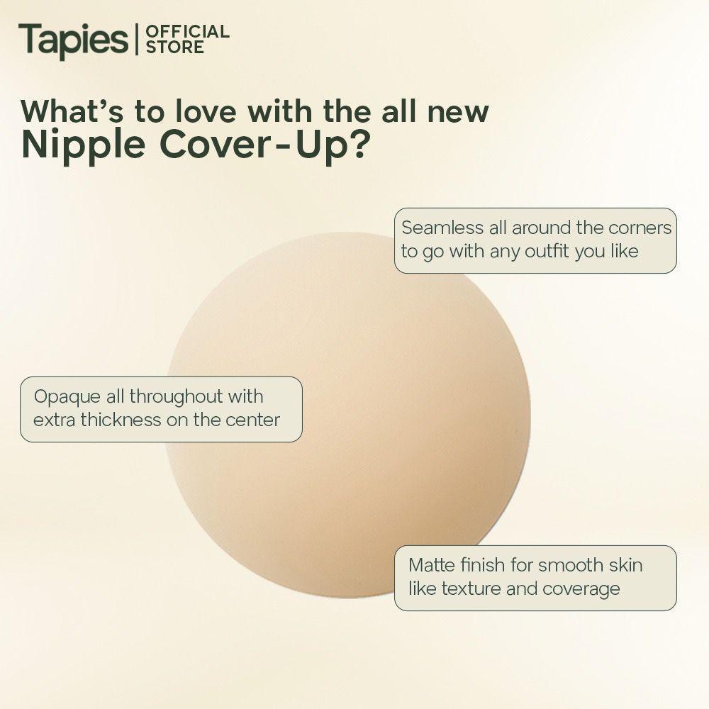 Tapies Nipple Cover Ups in Milk [Seamless, Opaque, Silicone Nipple Cover] - Astrid & Rose