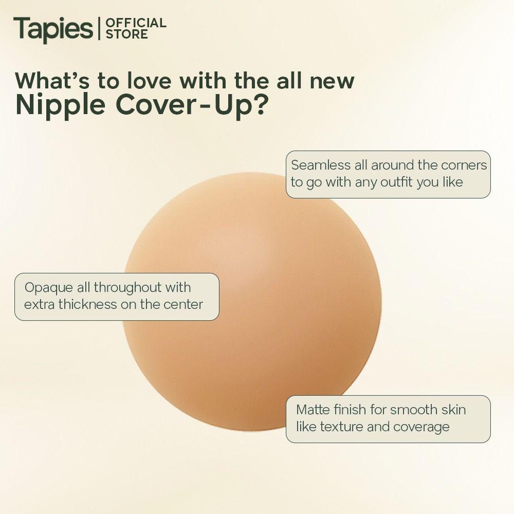 Tapies Nipple Cover Ups in Oat [Seamless, Opaque, Silicone Nipple Cover] - Astrid & Rose