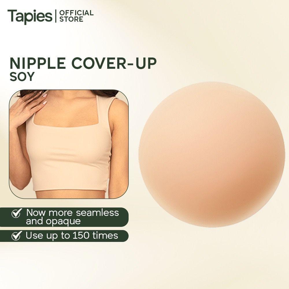 Tapies Nipple Cover Ups in Soy [Seamless, Opaque, Silicone Nipple Covers] - Astrid & Rose