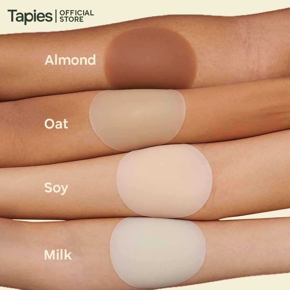 Tapies Nipple Cover Ups in Soy [Seamless, Opaque, Silicone Nipple Covers] - Astrid & Rose