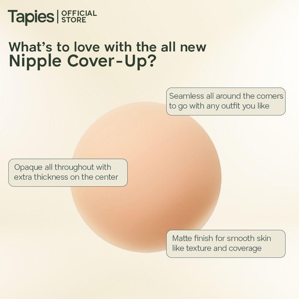 Tapies Nipple Cover Ups in Soy [Seamless, Opaque, Silicone Nipple Covers] - Astrid & Rose