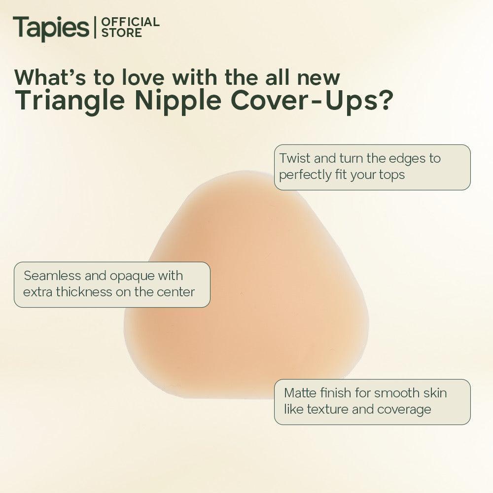 Tapies Triangle Cover Ups in Soy [Seamless, Opaque, Silicone Nipple Cover] - Astrid & Rose