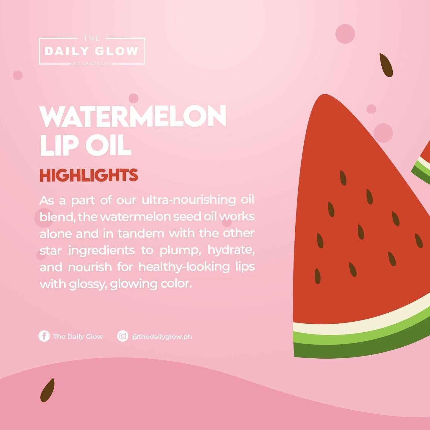 The Daily Glow Watermelon Lip Oil - Astrid & Rose