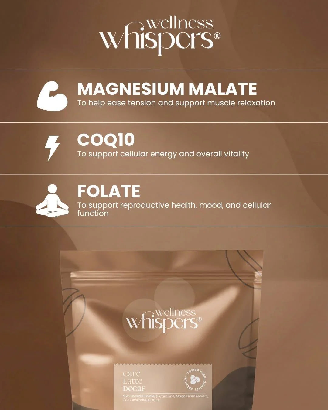 Wellness Whispers Café Latte Decaf