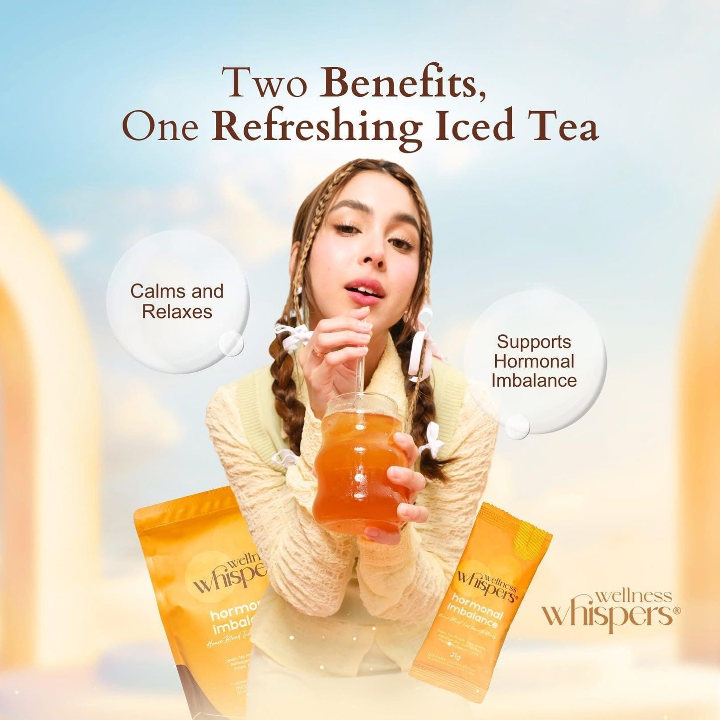 Wellness Whispers Hormonal Imbalance House Blend Iced Tea with Honey - Astrid & Rose