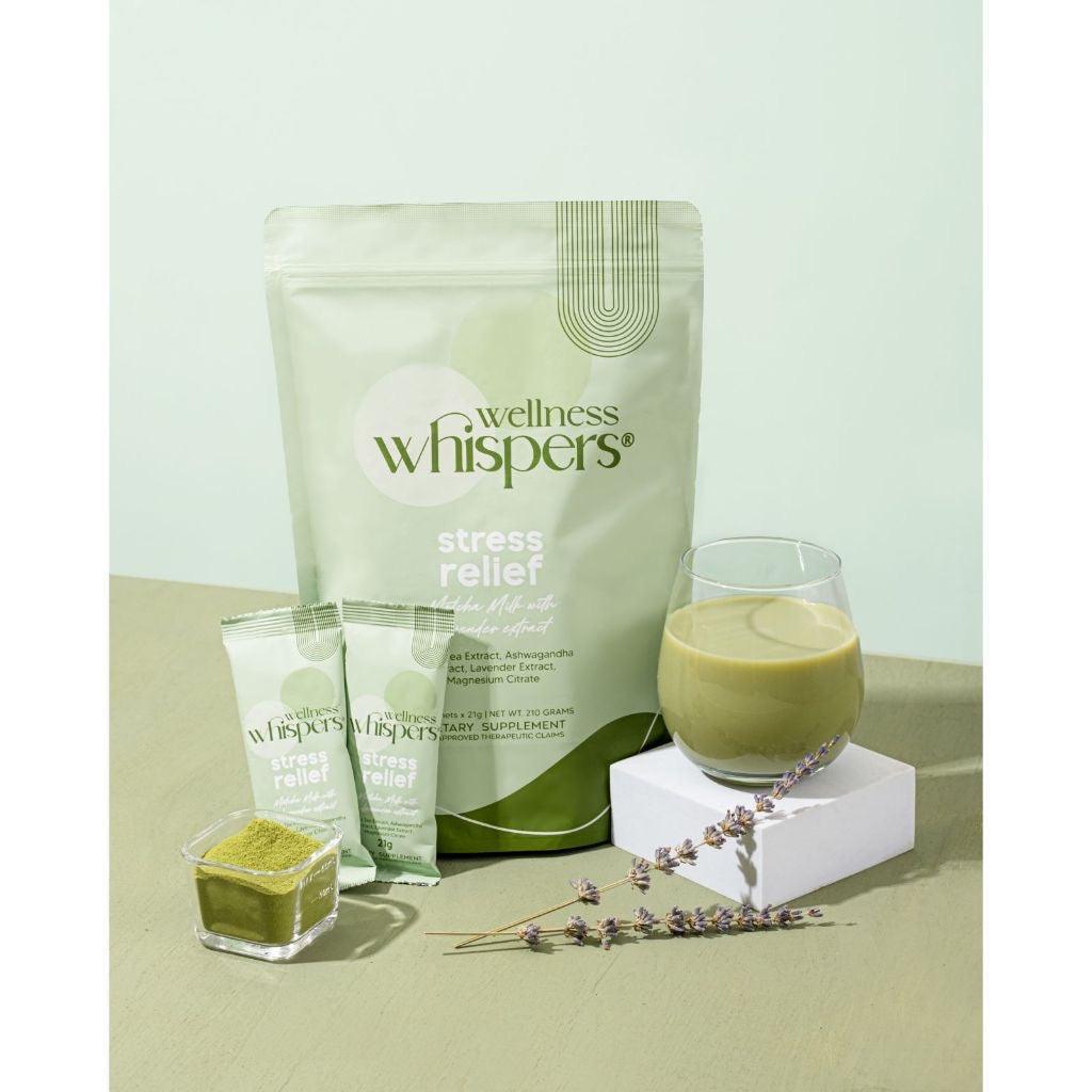 Wellness Whispers Stress Relief Matcha Milk with Lavender Extract - Astrid & Rose