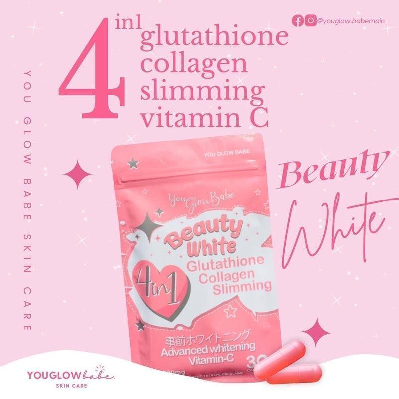 You Glow, Babe Beauty White 4in1 Gluta, Collagen, Vit C, Garcinia Cambogia - Astrid & Rose